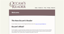 Desktop Screenshot of occamsreader.org